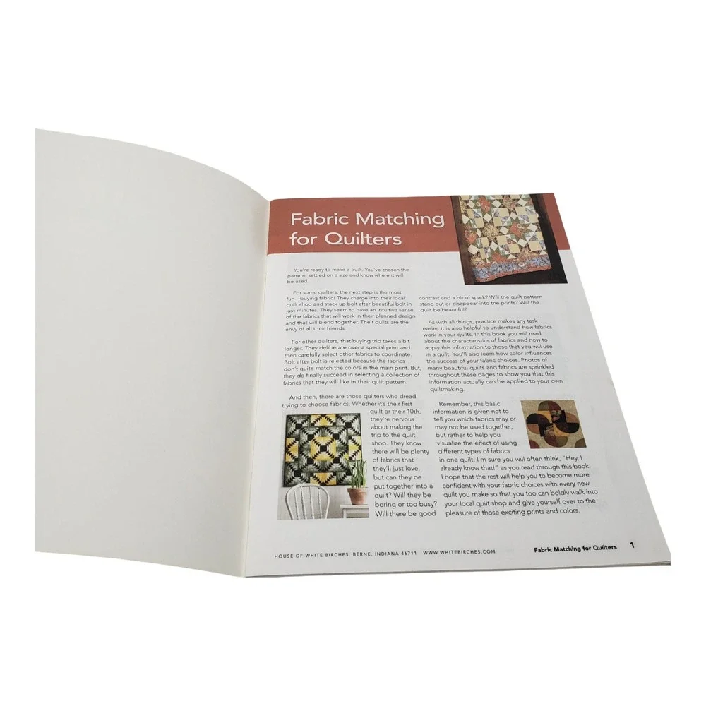 Fabric Matching For Quilters Sue Harvey House of White Birches Book